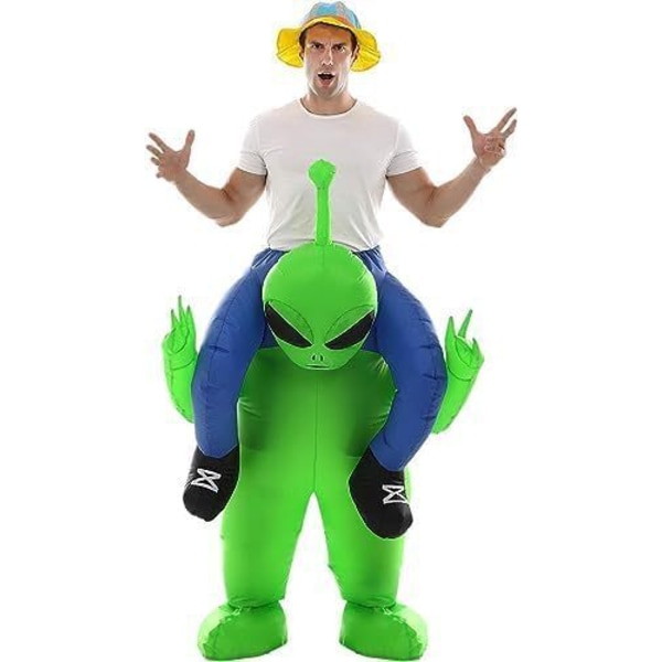 Dinosaur Kostym, Uppblåsbar Vuxen Kostym Alien