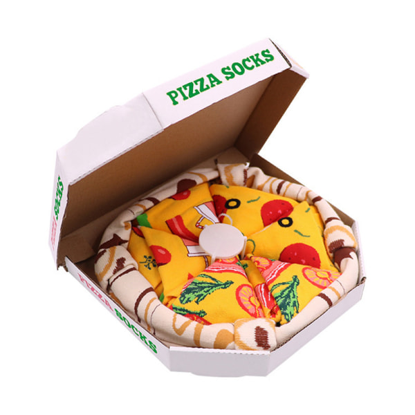 Pizzastrumpor i lådor för män Kvinnor Tonåringar Hawaii Italienska Pepperonistrumpor Nyhetspresenter Color#1