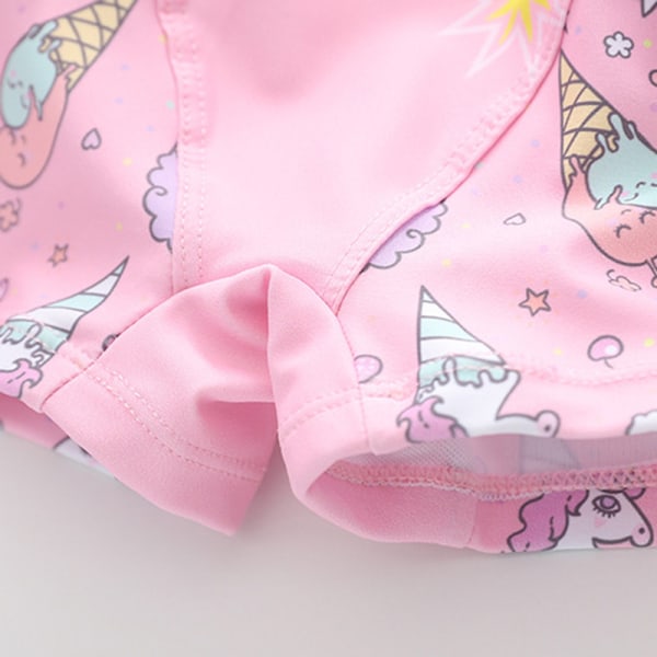 Tyttöjen pitkähihainen merenneito-uimipuku röyhelöillä ja UV-suojalla Color 2 5XL