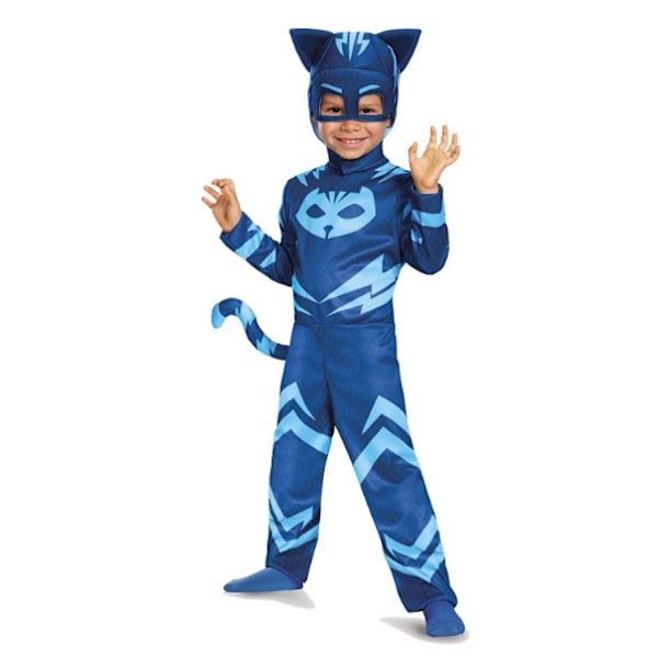 Disguise Catboy-dräkt för barn, Masker Dräkt Jumpsuit blue L