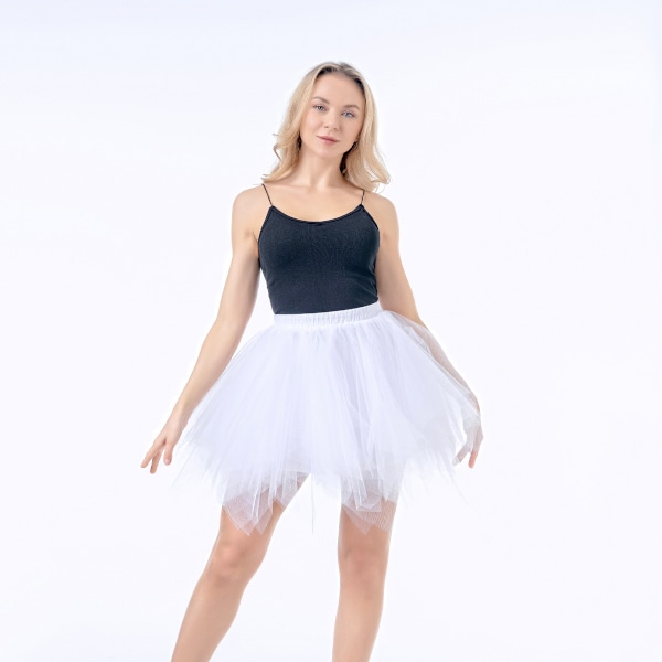 Dame Tutu Karneval Party Tutu Ballet Halloween Kostume white