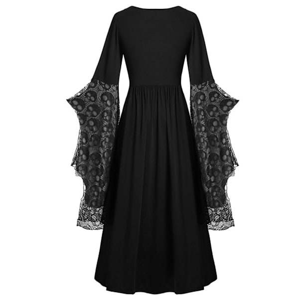 Naisten Goottilainen Mekko Pitsimekko Halloweenin Karnevaaliasuun grey XL