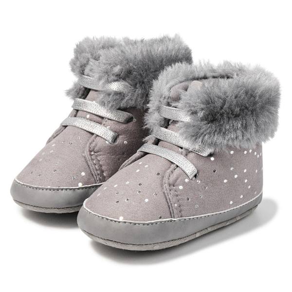 Vauvan talvibootsit, vauvojen tyttöjen ja poikien lumikengät, liukumattomat kylmään säähän grey 12cm