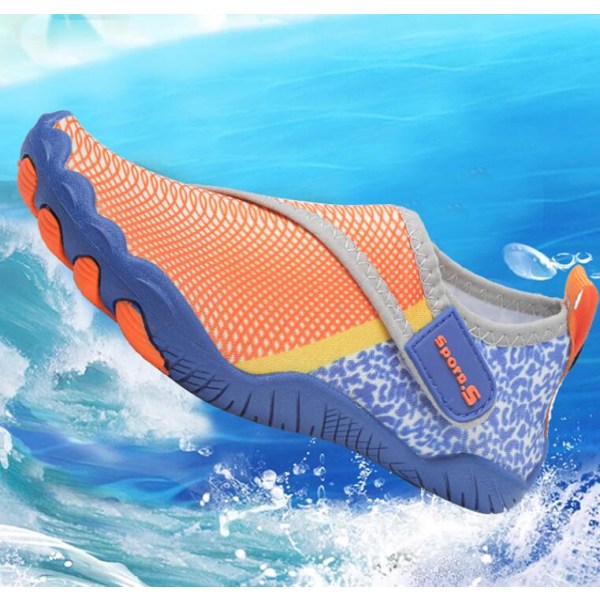 Vattenskor för barn,Lättviktspool simning Beach Sport Aqua Skor Orange Blue 31