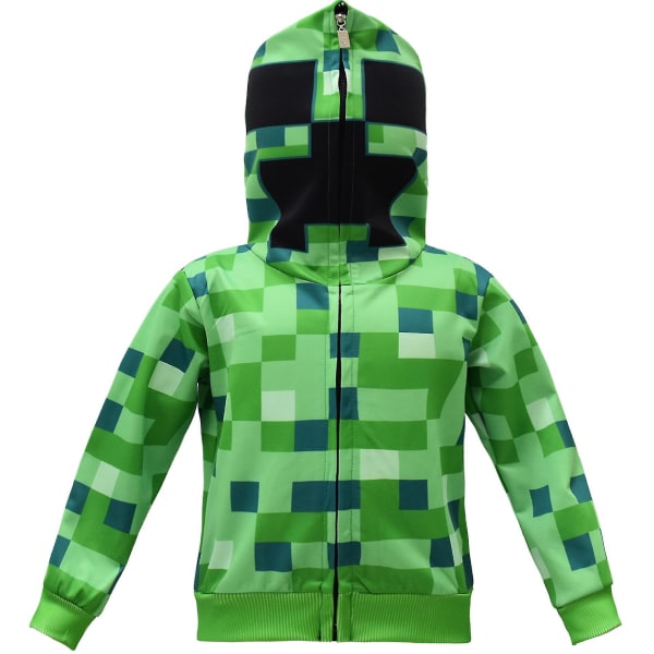 2st Barn Minecraft Kostymer Barn Långärmad Kostym Hoodie Pullover Byxor Set 160cm