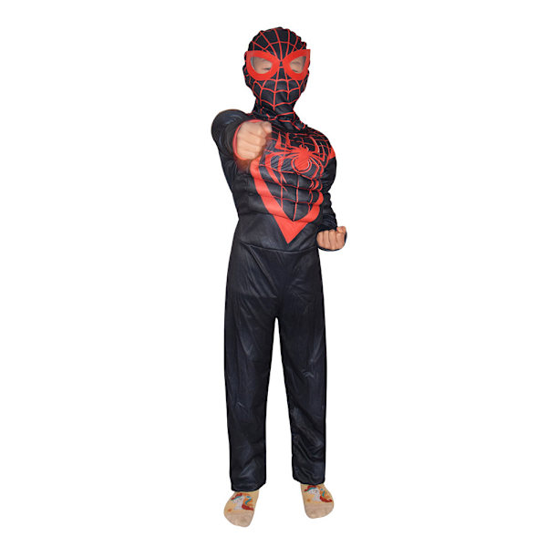 Marvel Miles Morales Nuorten Halloween-asu - Painettu haalari kankaalla M