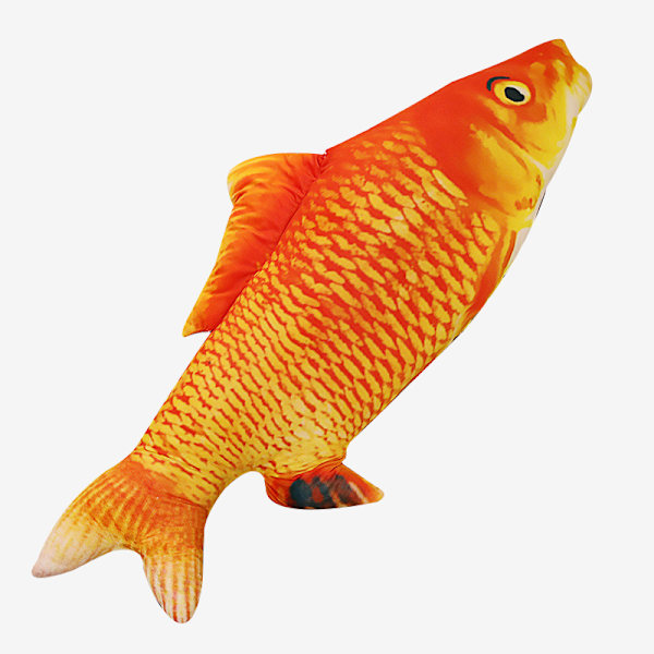 3D Simulerad Guldfisk Plyschleksak Fylld Mjuk Djur Karp Plysch C 80cm