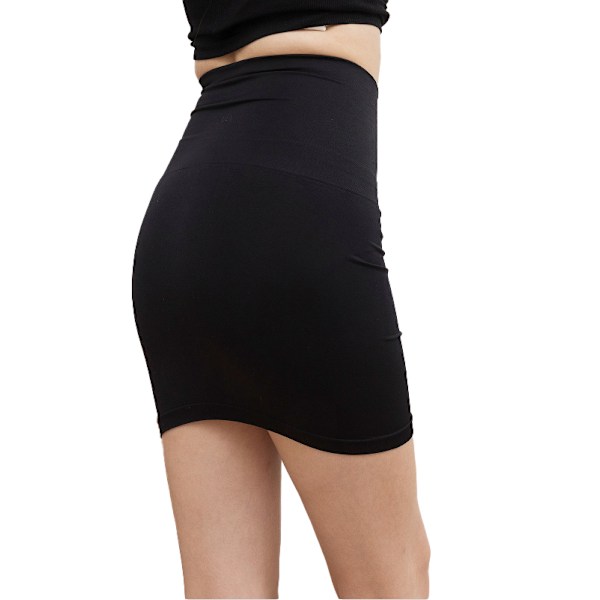 Mukavuutta tarjoava saumaton liukuva muotoileva alusasu mekon tai tiukan hameen alle black 2XL/3XL