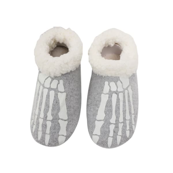 Sutskoks Vinter Stopper Sokker Lysende Skelet Sko grey XL(42-43)