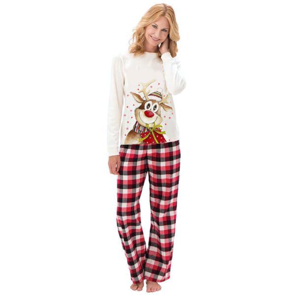Familj julpyjamas matchande set Holiday Xmas nattkläder set Kids 2T