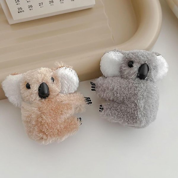 2 st Koala Hårklämmor, Söta Flickors Hårnålar Hårtillbehör