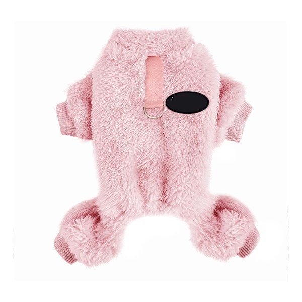 Hundepyjamas for små hunder Vinterhundgenser pink M