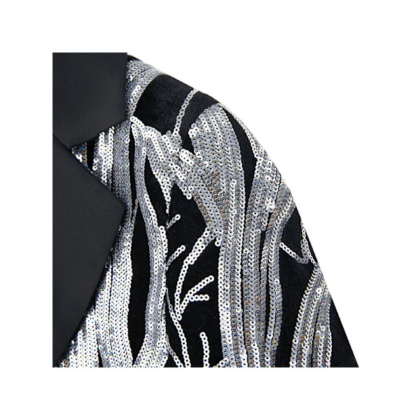Pojkars Slim Fit Kostymjacka, Smokingjacka, Formell silver 7