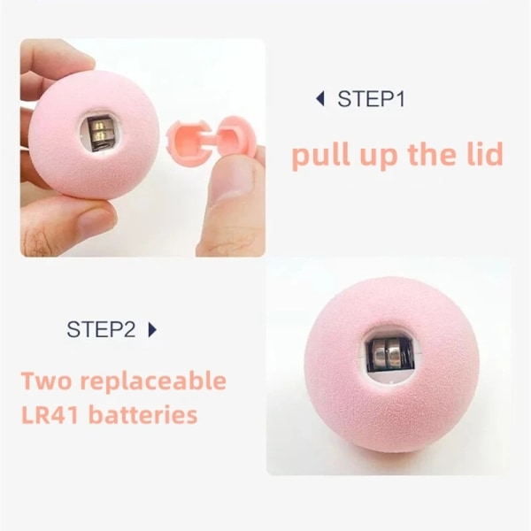 Smart Interaktiv Boll Kattmynta Katt Leksaker Husdjur Leksak Katt Kvittrande Rörlig Plysch Leksak 3PCS