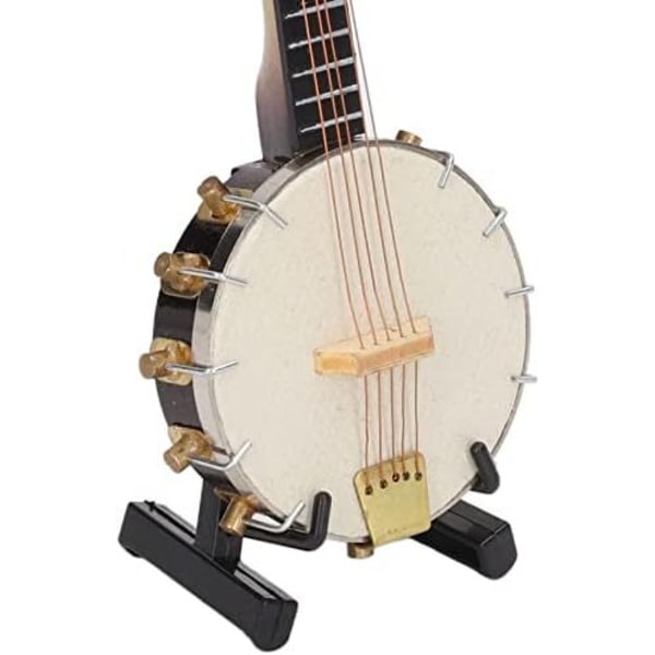 Legetøjs Banjo, Udsøgt Håndværk Smuk Miniature Banjo Model 10CM