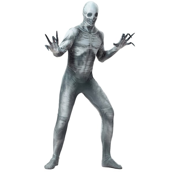 Halloween-Luuranko Kallo Zombi Ruumis Cosplay Unisex Bodysuit Men L