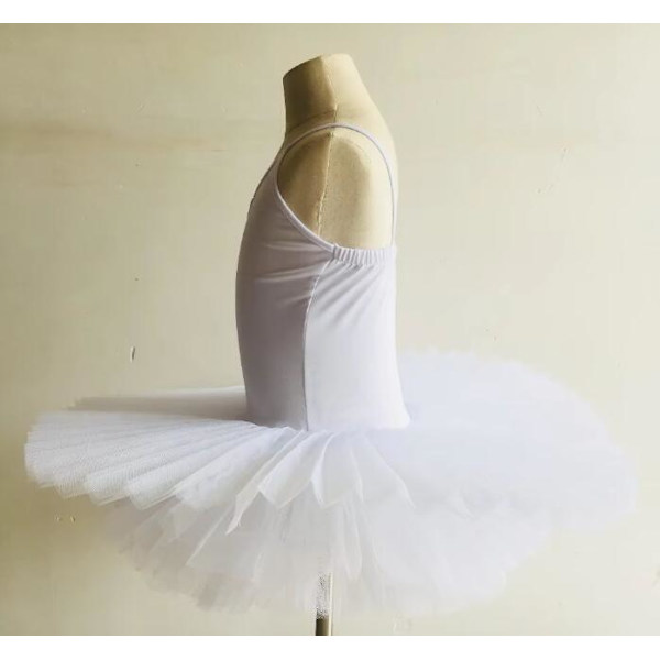 Ballerinadräkt, Barnbalettkostym Kvinnor Balett Danskläder white M