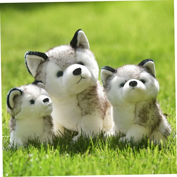 Simulaatio Husky söpö koira realistisen näköinen plussinen eläin pentu lasten lelut 20cm