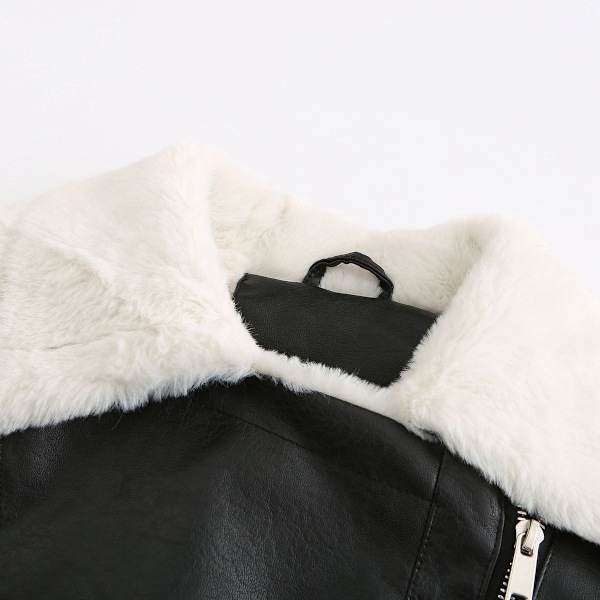 Läder Sherpa Jacka Dam, Lammskinns Pälsjackor black M