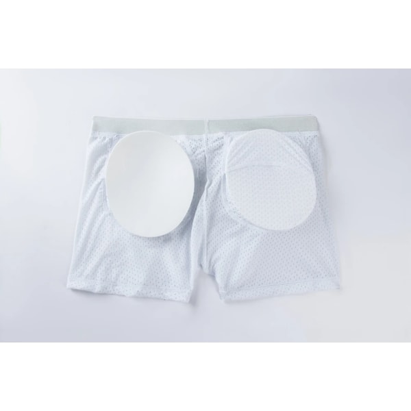 Herrunderkläder Boxershorts Mesh Herrunderkläder med vadderade höftkuddar White XL