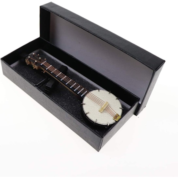 Legetøjs Banjo, Udsøgt Håndværk Smuk Miniature Banjo Model 14CM
