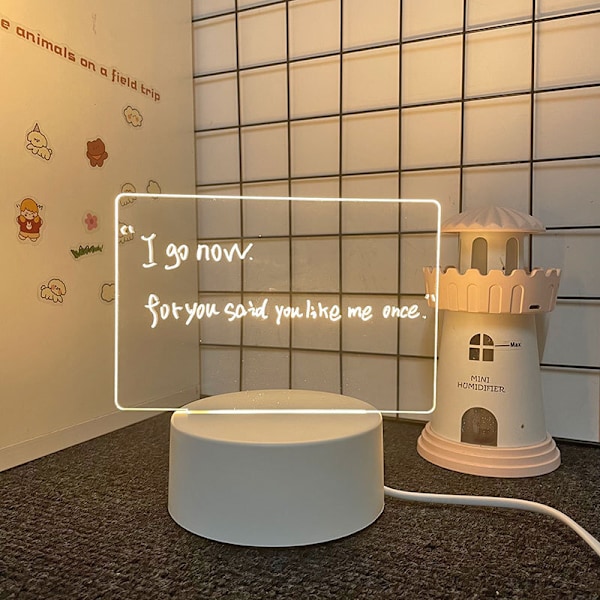 Notatbrett Kreativ LED Nattelys USB Meldingstavle Shape 3