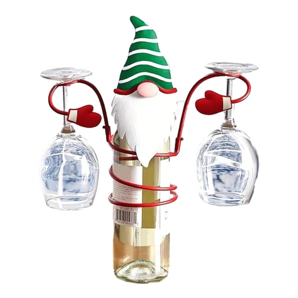 Julvinglashållare, julvinflaskaglashållare, juldekorpresent Color#1