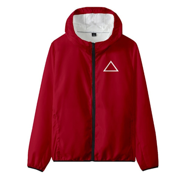 Squid Game 2-spelare Cosplay Kostym Träningsoverall Triangle windbreaker 4XL