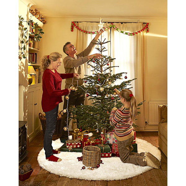 Tuumaa Joulukuusen Helma Joulukuuseen Juhlaan Plush white 90cm