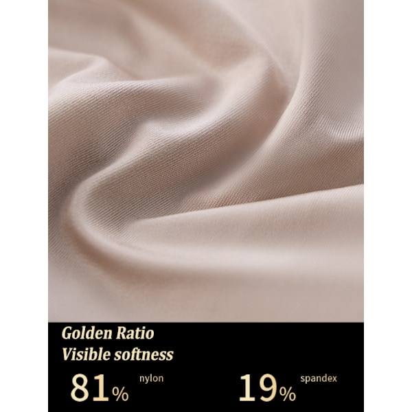 Dame Tummy Control Højtaljet Træner Body Shaper Khaki M