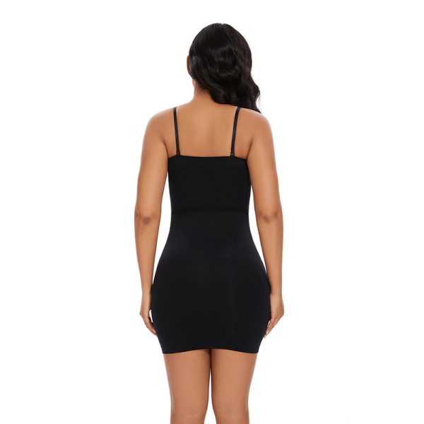 Axelbandslösa Helkroppsslip Shapewear för kvinnor Black 2XL