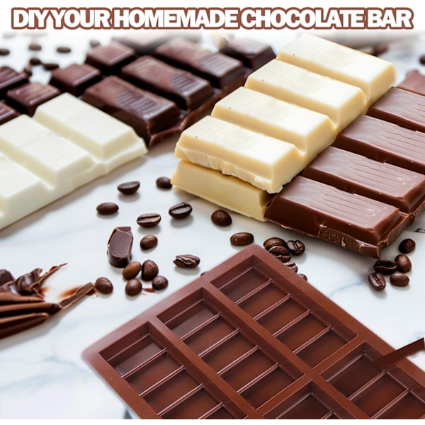 12 Hul Chokoladebar Form Dyb med Poser Skraber Style3