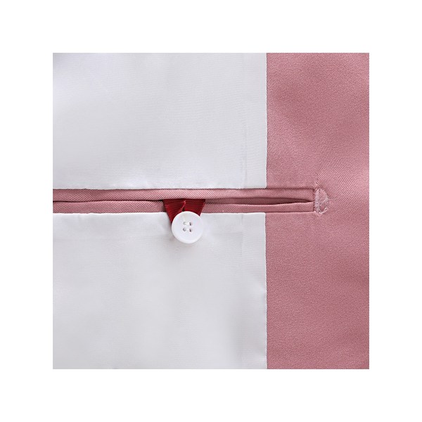 Miesten 2-osainen Slim Fit -puku Liike- ja Hääjuhliin pink S