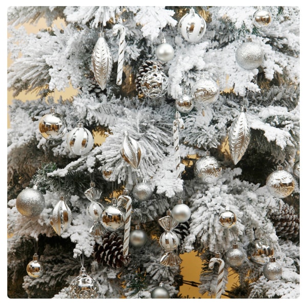 Julkulsprydnader för juldekorationer, 40st julgransprydnader Gold