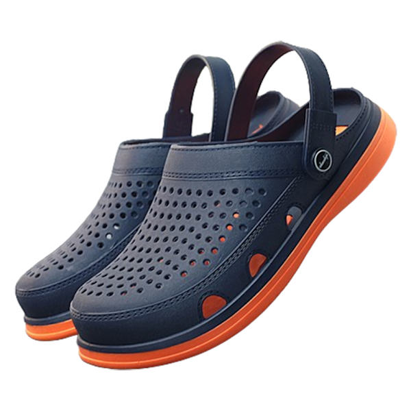 Hageklogger for kvinner og menn - Strandtøfler Unisex Komfortable Slip-on Sandaler dark blue 41