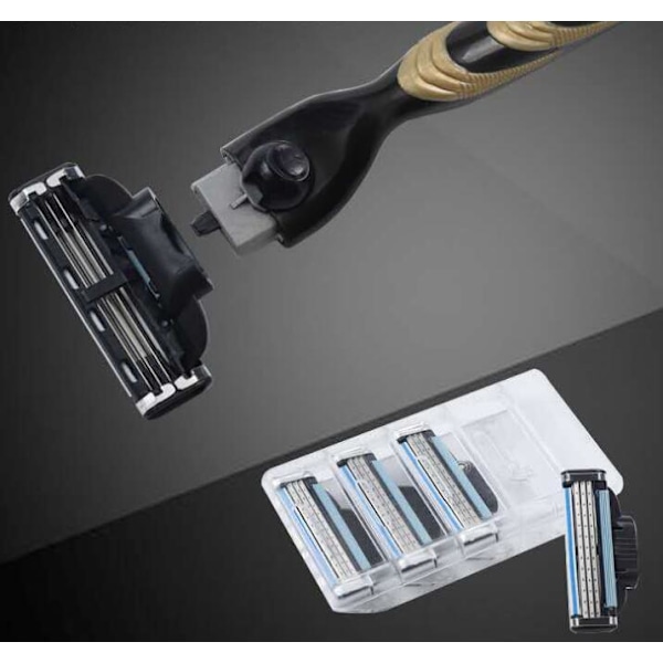 4 stk. Razor til Mach 3 Razor Blades Mænd