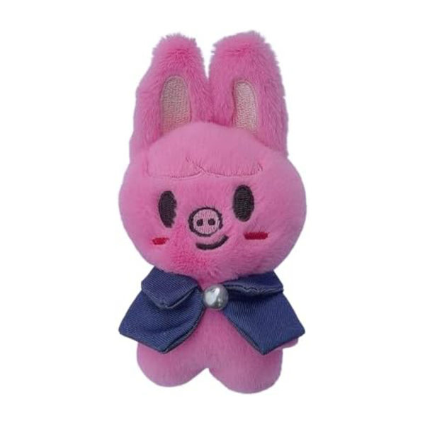 Stray Kids Plushestøvsuger Nøglering 10cm, Sød Nøglering Pink Pig