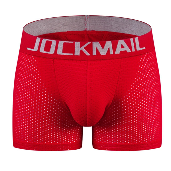 Herrunderkläder Boxer Mesh Herrunderkläder med höftkuddar Red L