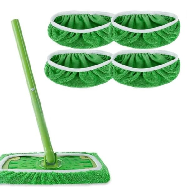 Swiffer Sweeper Mop erstatningskluter, kluter for Swiffer gulvmopp, gjenbrukbar overtrekk 4st