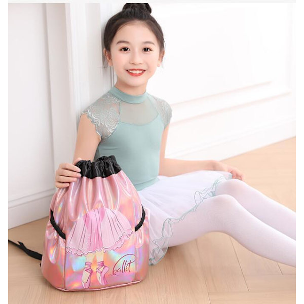 Jente Laser Skinnende Ballet Danseposer pink Printing 2
