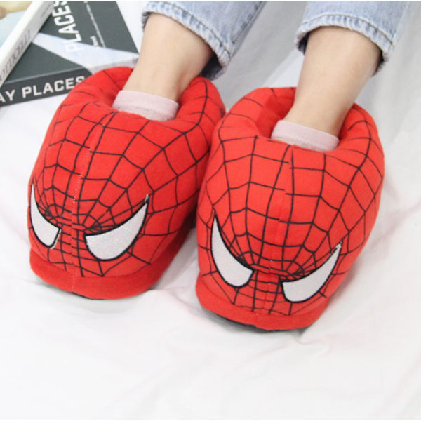 Hero Plush -tossut Täyspakkaus Lämmin Puuvillakengät Liukumattomat Täytetyt Tossut Kids