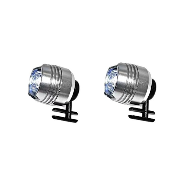 1 Par Hodelykter For Crocs Mini Lights Morsomme Skotilbehør Silver