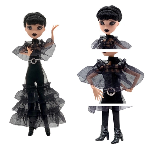 25cm Søt Wednesday Addams Actionfigur Barnleker