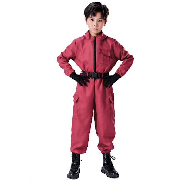 Squid Game 2 Lapsen Vartijan Haalari Maskilla Clothes+triangular mask 130