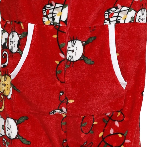 Christmas Onesies för kvinnor Jumpsuit One-Piece Pyjamas Red XL