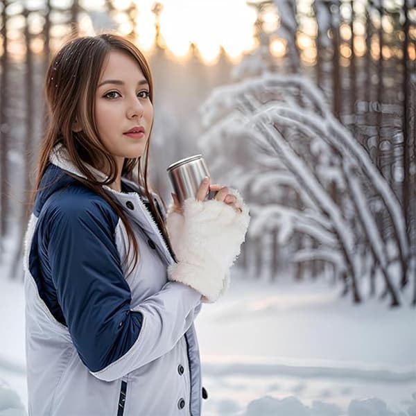 Søde Kattepote Handsker, Kunstig Pels Blød Vinter Fingerløse Handsker white