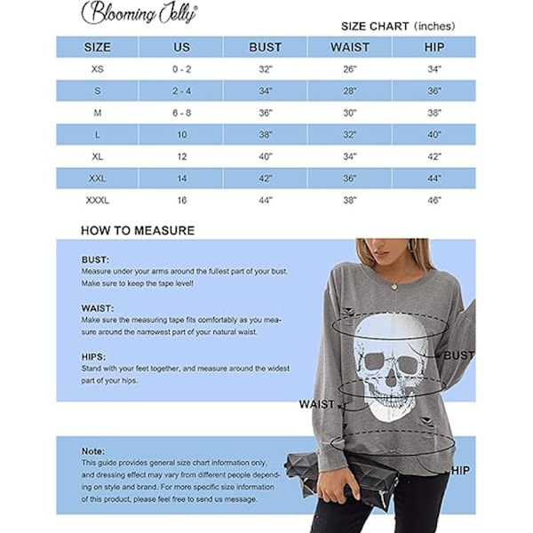 Naisten Halloween-Huppareita Kallokuvioisilla T-paidoilla grey XS