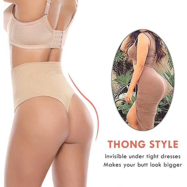 Tightening stringtrosa för hög midja Khaki XL