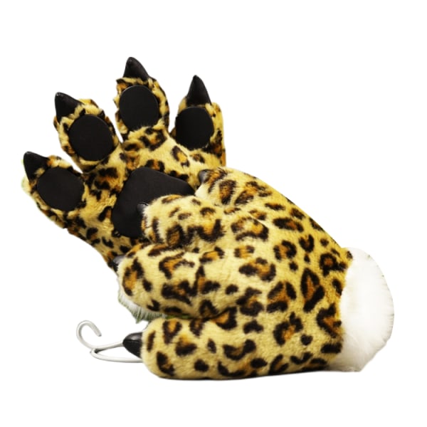 Tiger Tail Clip Öron och handskar Set, Halloween Fancy Party Cosplay Kostym  Leksaker Golden leopard add4 | Golden leopard | Fyndiq