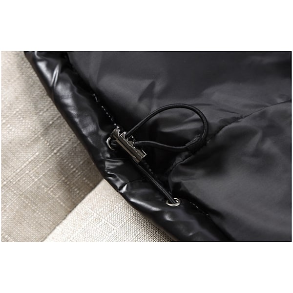 Herrar Blank Downjacka Vinter Tjock Värmejacka black XL
